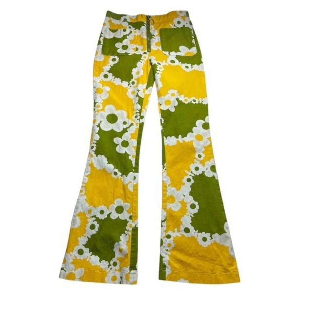 Urban Outfitters Cass Zip-Front Flare Pants Size 0